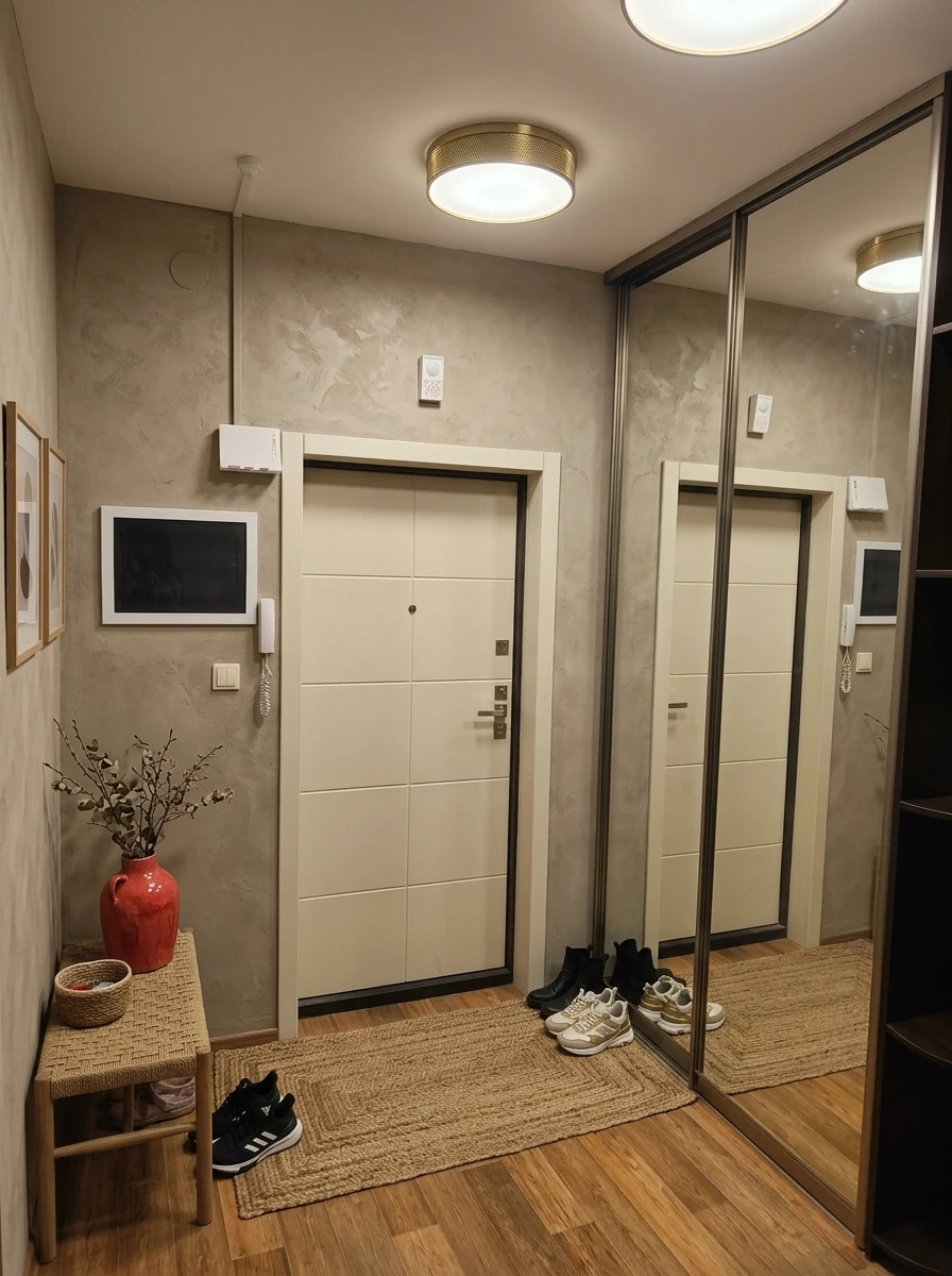 Дизайн прихожей в стиле Japandi — фото интерьера от нейросети RoomGPT