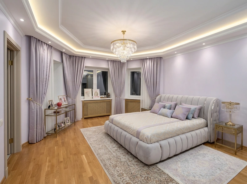 Дизайн интерьера в стиле Неоклассика — Спальня от нейросети RoomGPT