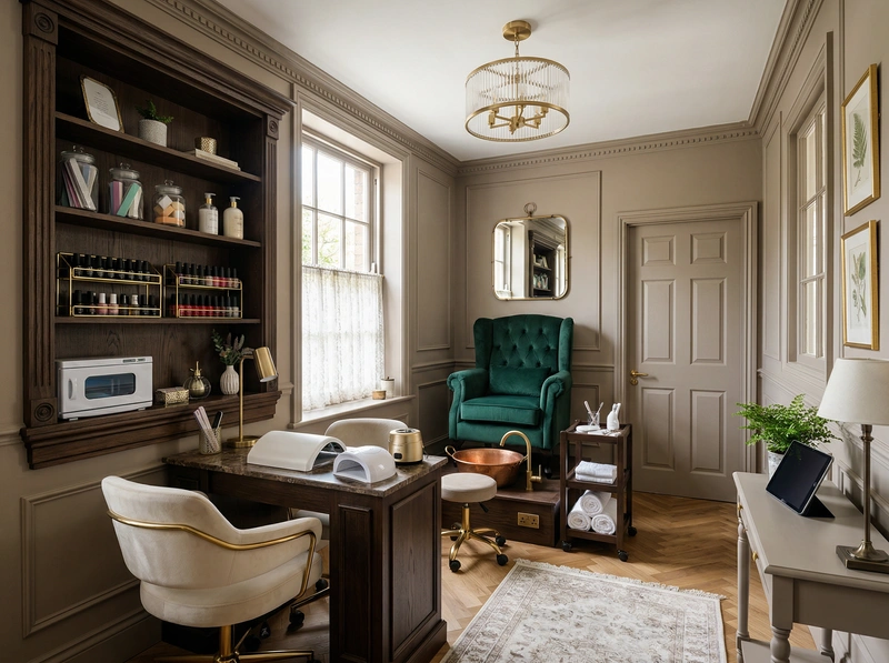 Дизайн интерьера в стиле Классика — Кабинет от нейросети RoomGPT