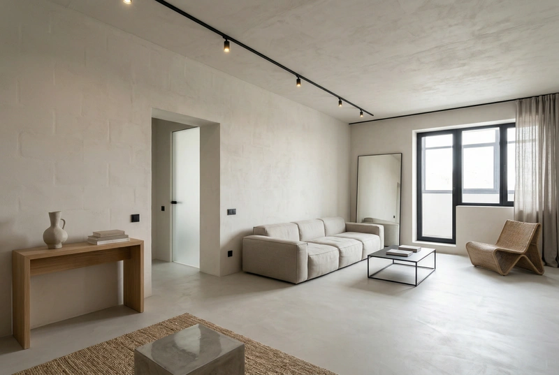 Дизайн гостиной в стиле Минимализм — фото интерьера от нейросети RoomGPT