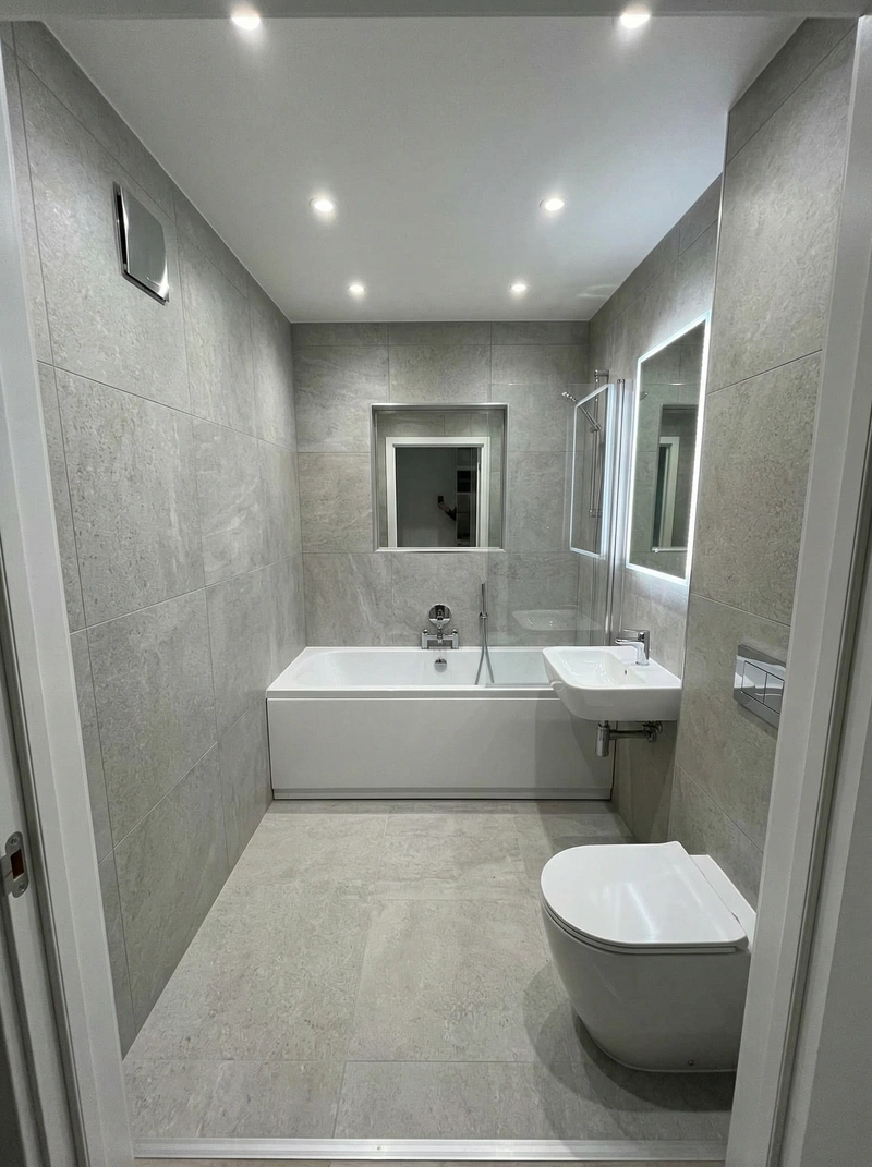 Дизайн ванной в стиле Без стиля — фото интерьера от нейросети RoomGPT