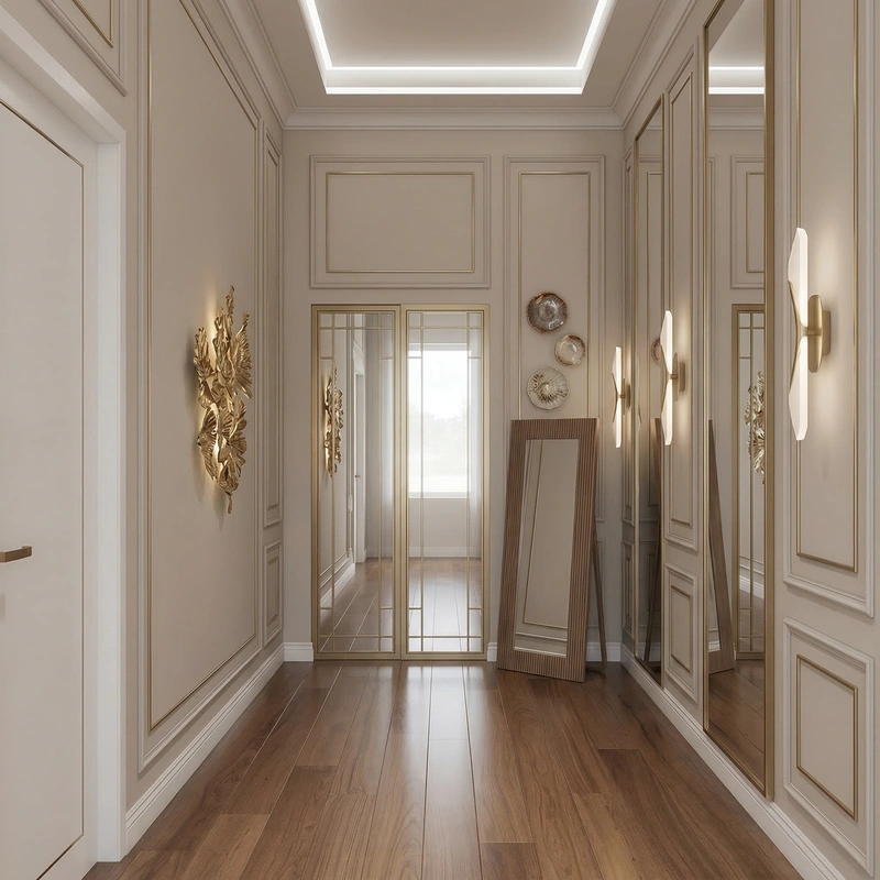 Дизайн интерьера в стиле Контемпорари — Прихожая от нейросети RoomGPT