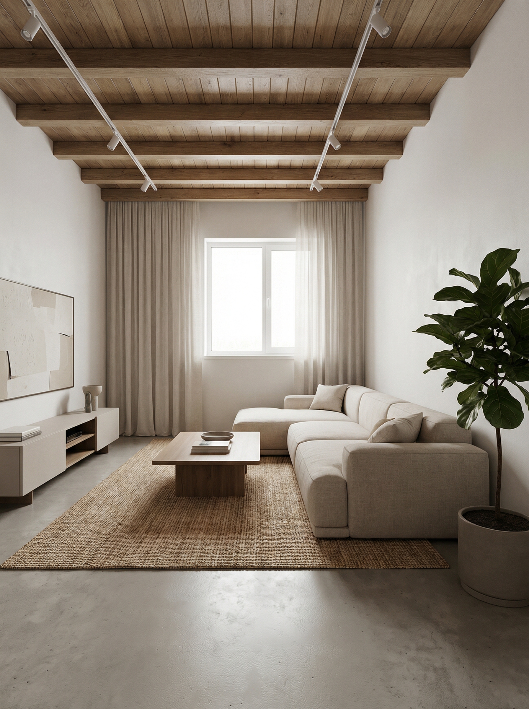 Дизайн гостиной в стиле Минимализм — фото интерьера от нейросети RoomGPT