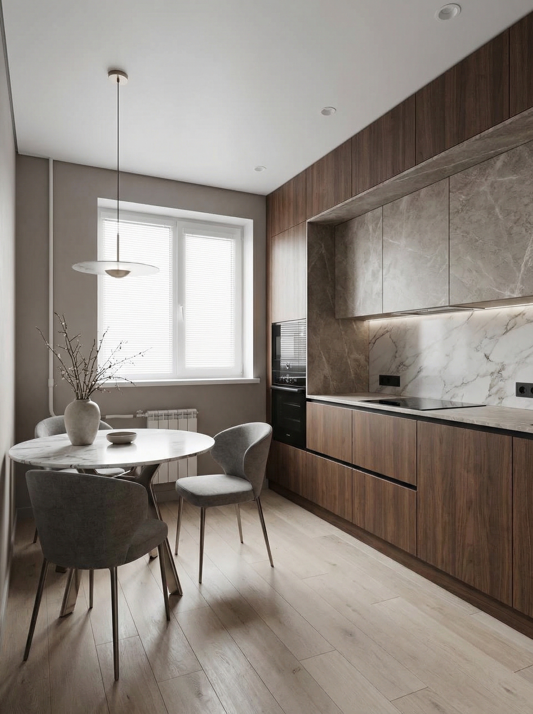 Дизайн кухни в стиле Минимализм — фото интерьера от нейросети RoomGPT