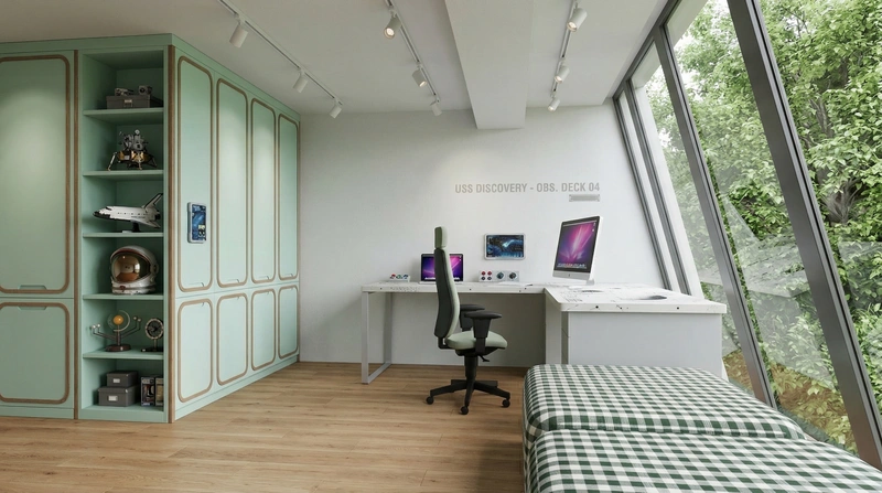 Дизайн детской в стиле Без стиля — фото интерьера от нейросети RoomGPT