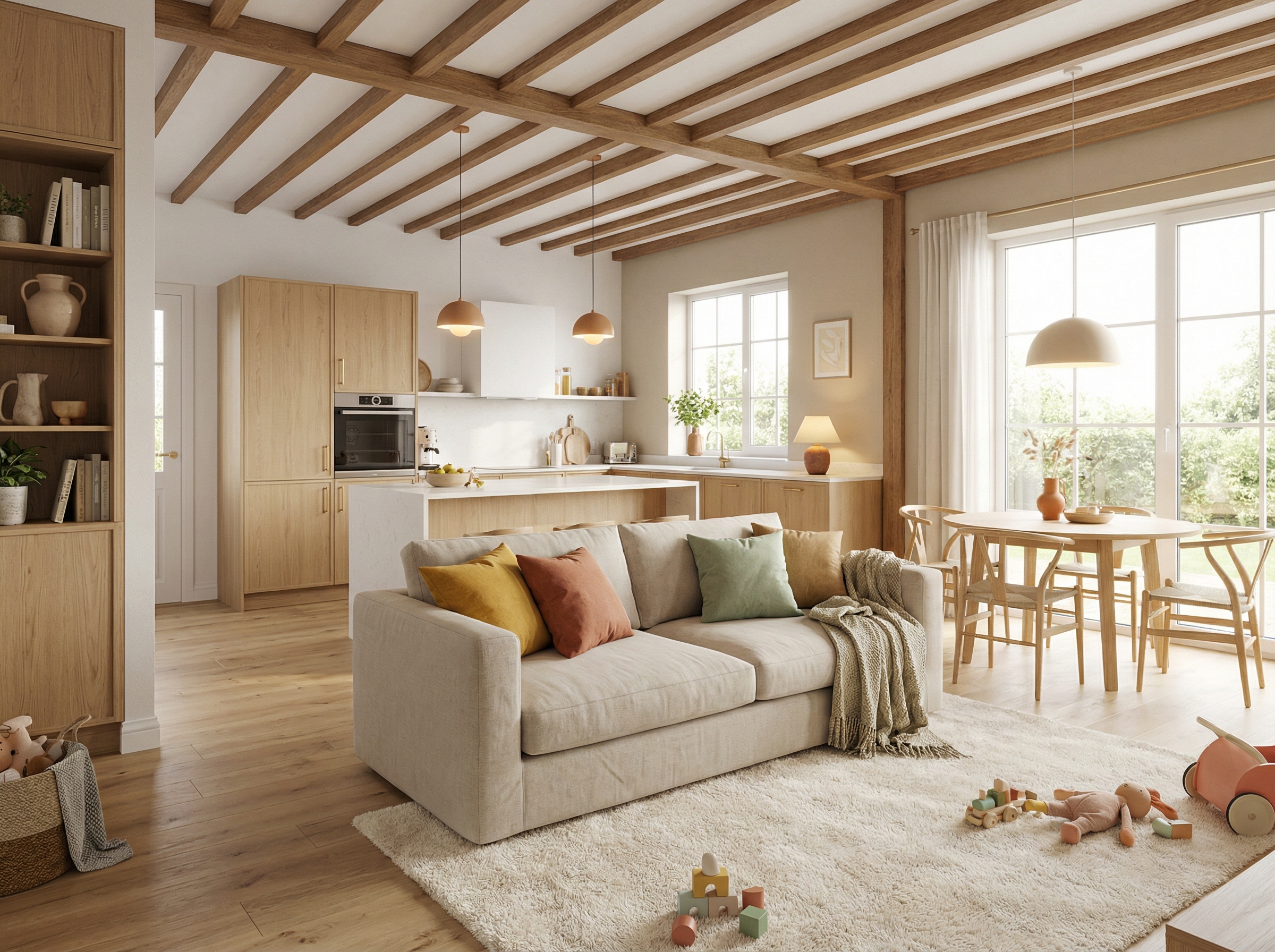 Дизайн кухни в стиле Британский — фото интерьера от нейросети RoomGPT