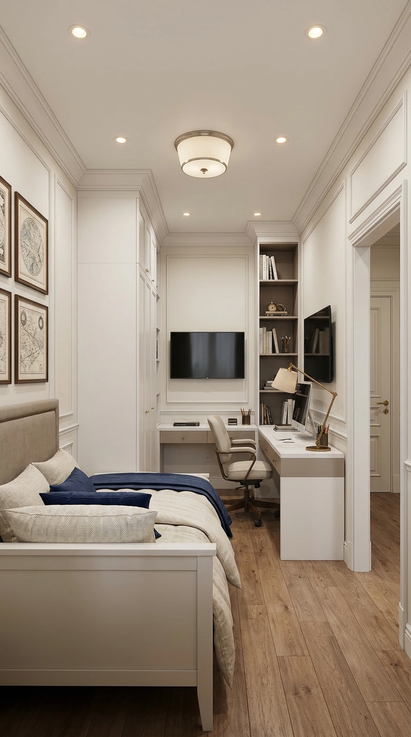 Дизайн детской в стиле Классика — фото интерьера от нейросети RoomGPT