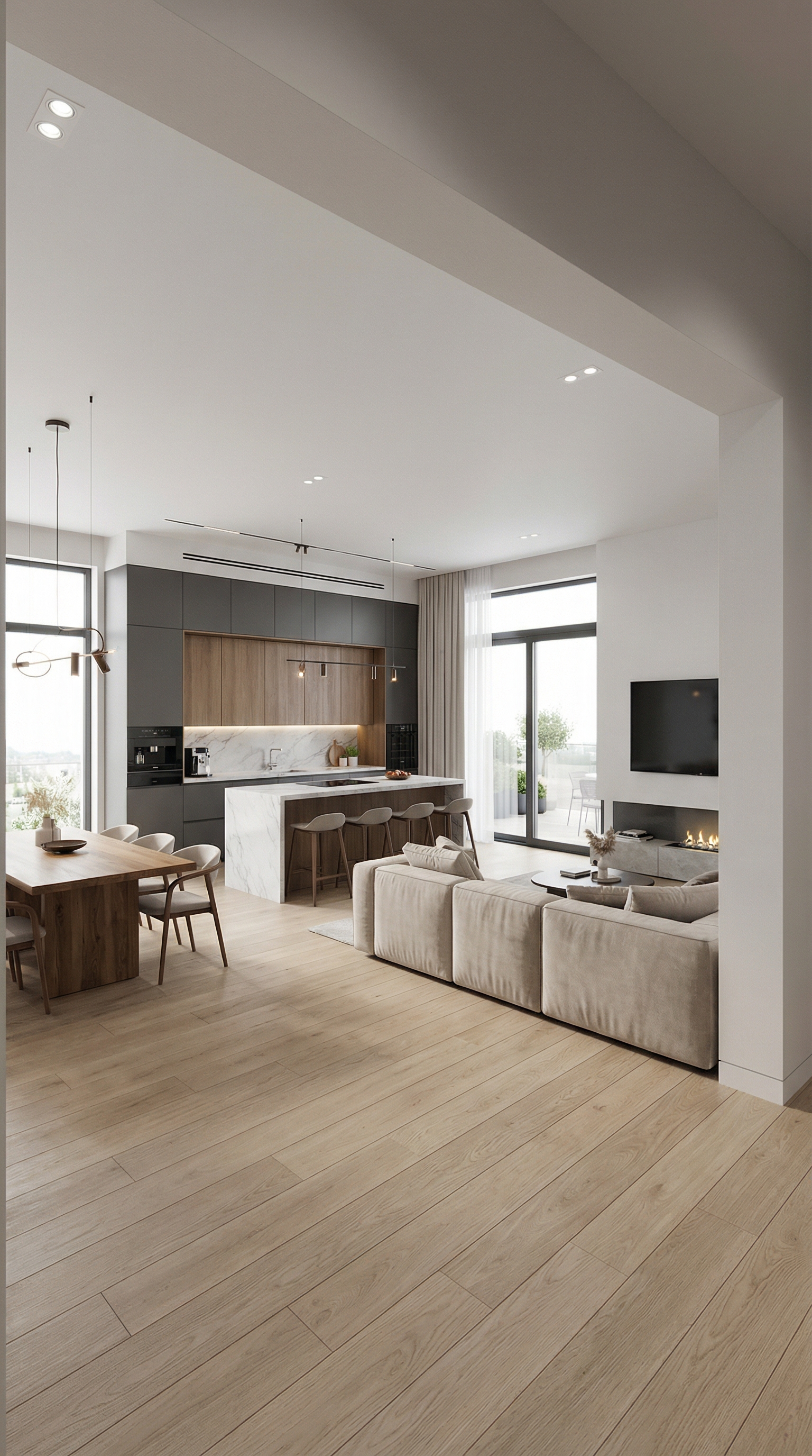 Дизайн кухни в стиле Минимализм — фото интерьера от нейросети RoomGPT