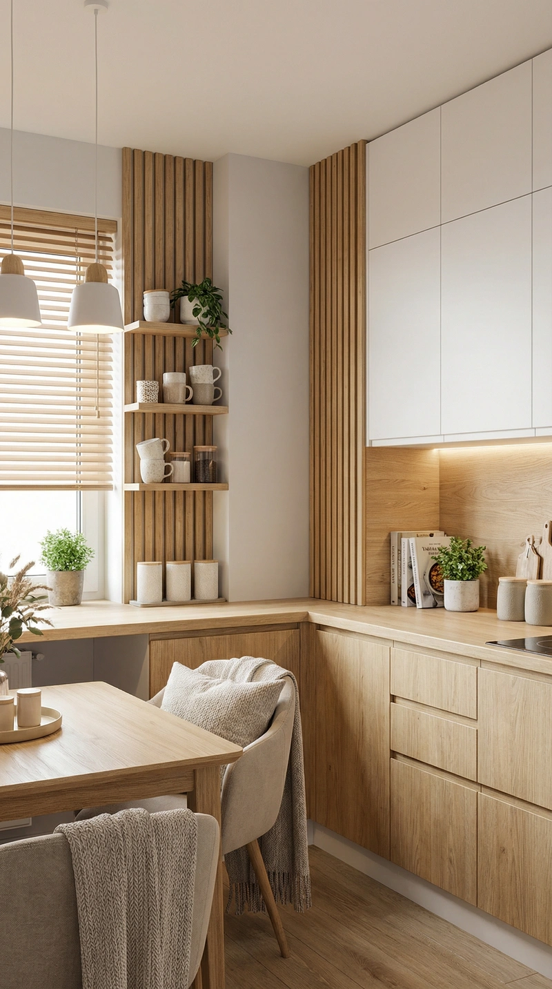 Дизайн интерьера в стиле Хюгге — Кухня от нейросети RoomGPT