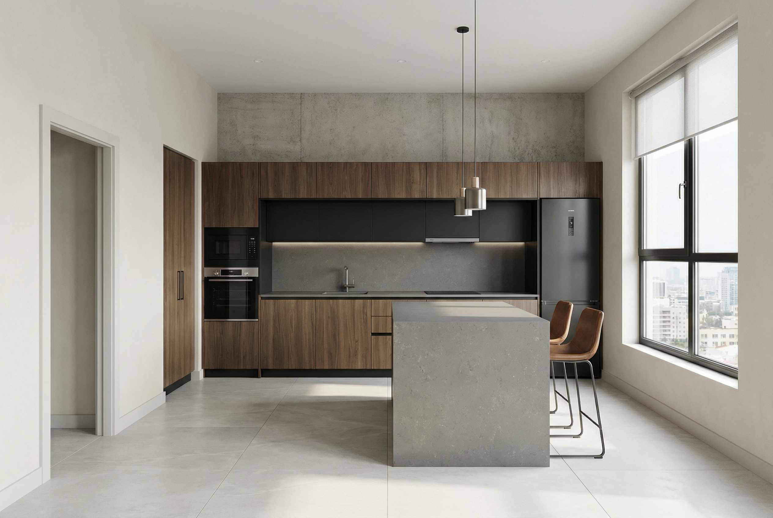 Дизайн кухни в стиле Минимализм — фото интерьера от нейросети RoomGPT