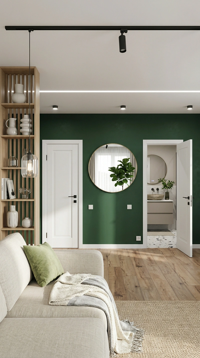 Дизайн гостиной в стиле Сканди — фото интерьера от нейросети RoomGPT