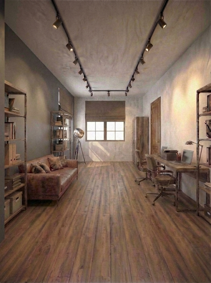 Дизайн гостиной в стиле Лофт — фото интерьера от нейросети RoomGPT