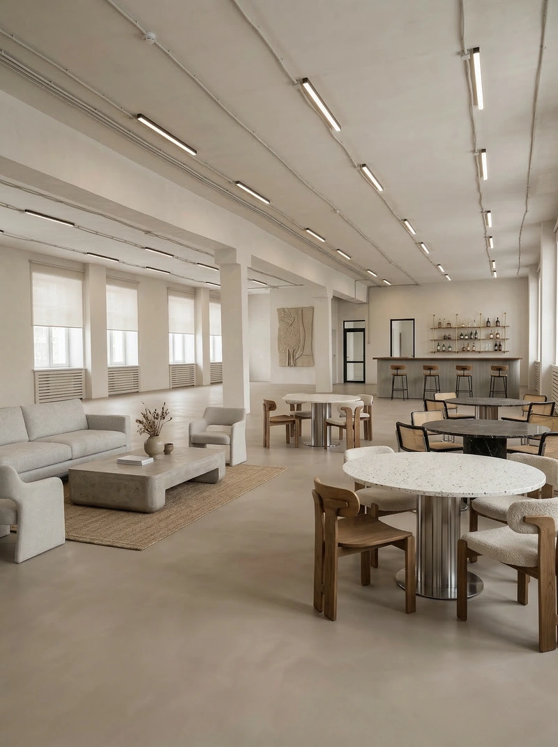 Дизайн интерьера в стиле Минимализм — Гостиная от нейросети RoomGPT