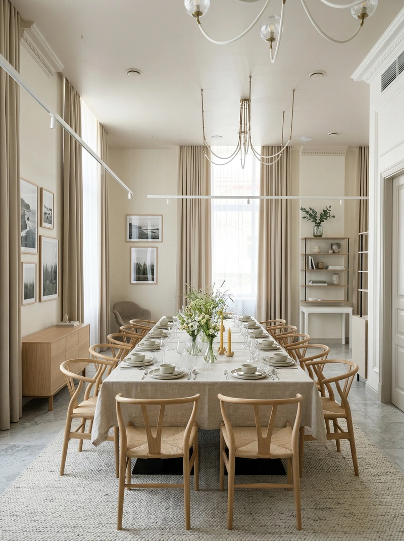 Дизайн гостиной в стиле Сканди — фото интерьера от нейросети RoomGPT