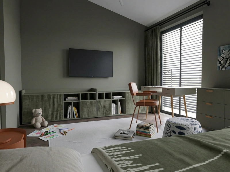 Дизайн спальни в стиле Без стиля — фото интерьера от нейросети RoomGPT