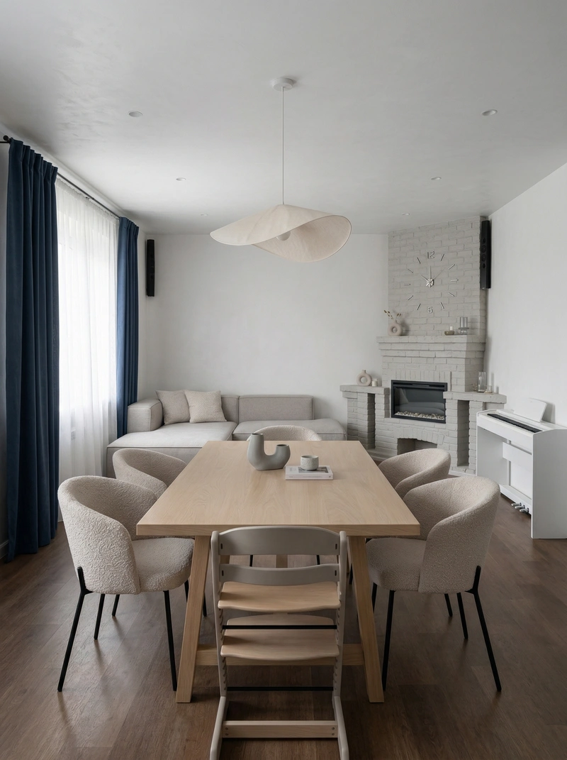 Дизайн гостиной в стиле Минимализм — фото интерьера от нейросети RoomGPT