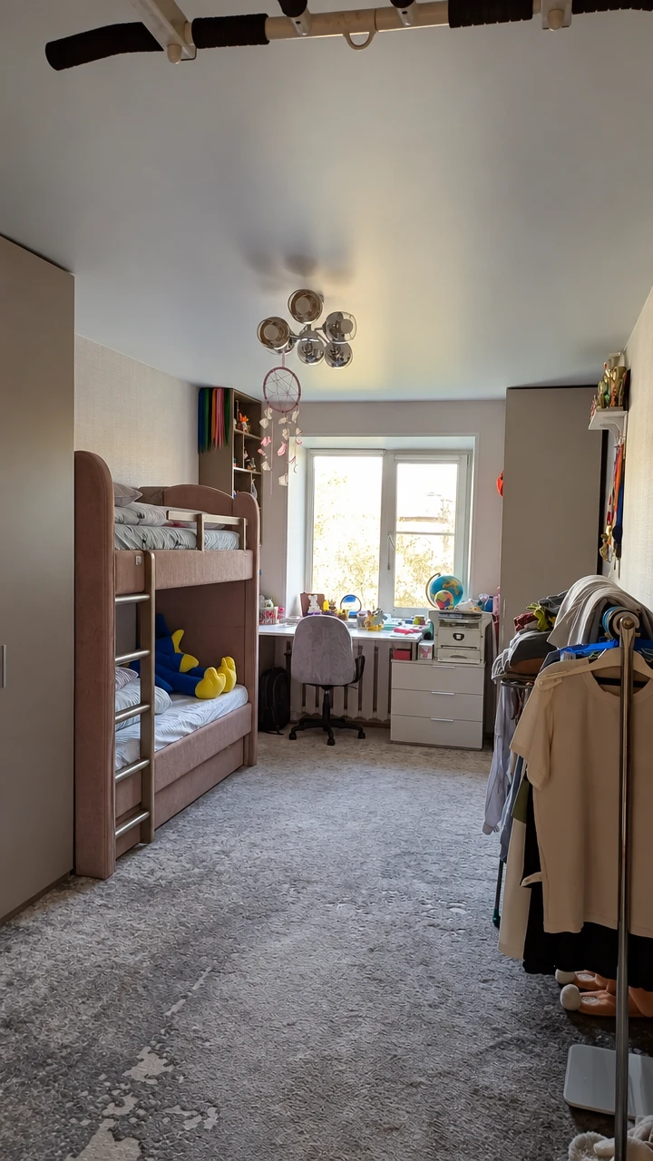 Дизайн детской в стиле Без стиля — фото интерьера от нейросети RoomGPT