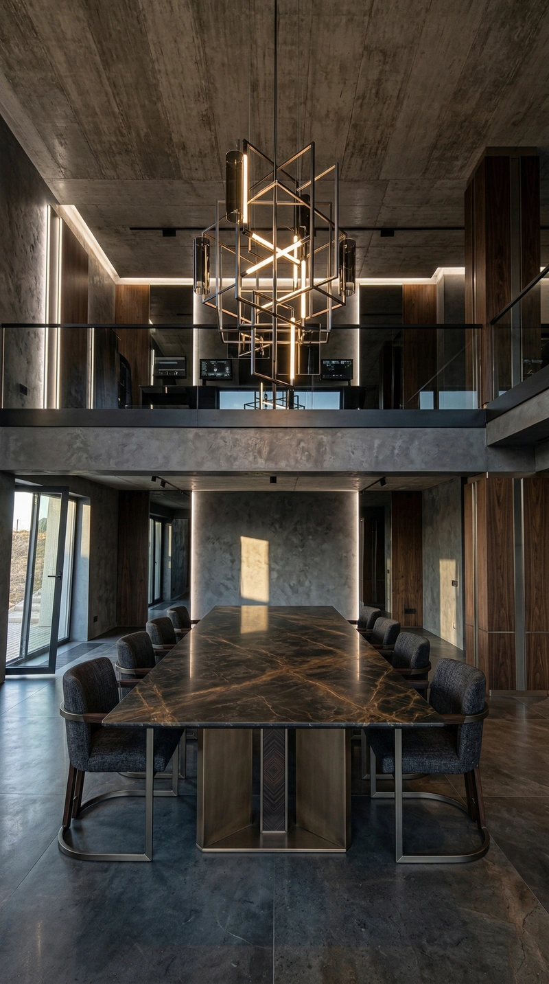 Дизайн кухни в стиле Блэктэк — фото интерьера от нейросети RoomGPT