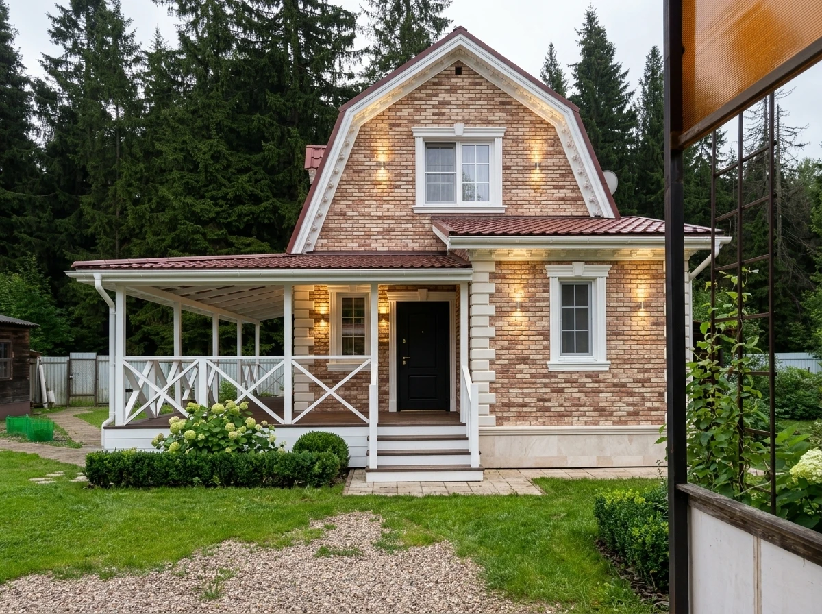 Дизайн фасада в стиле Классика — фото от нейросети RoomGPT