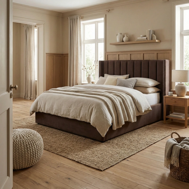 Дизайн интерьера в стиле Хюгге — Спальня от нейросети RoomGPT