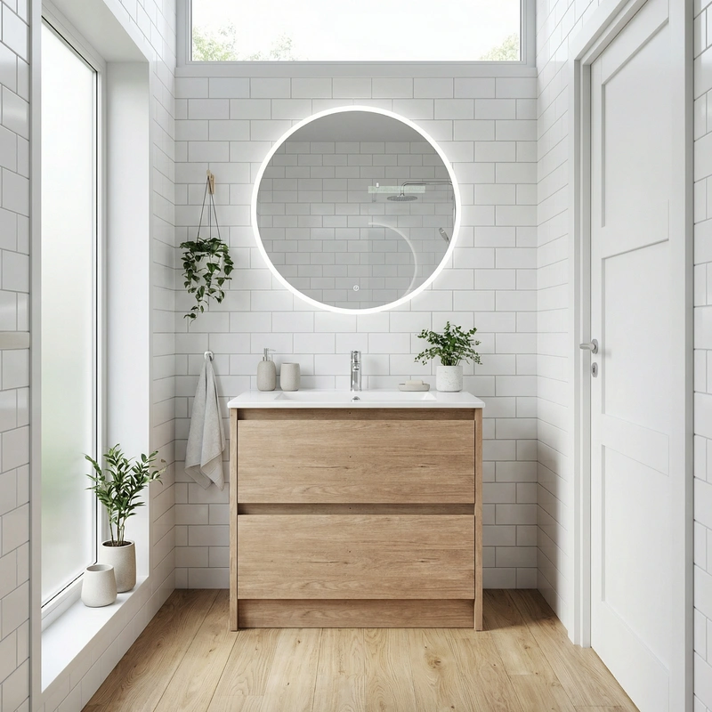 Дизайн интерьера в стиле Сканди — Ванная от нейросети RoomGPT