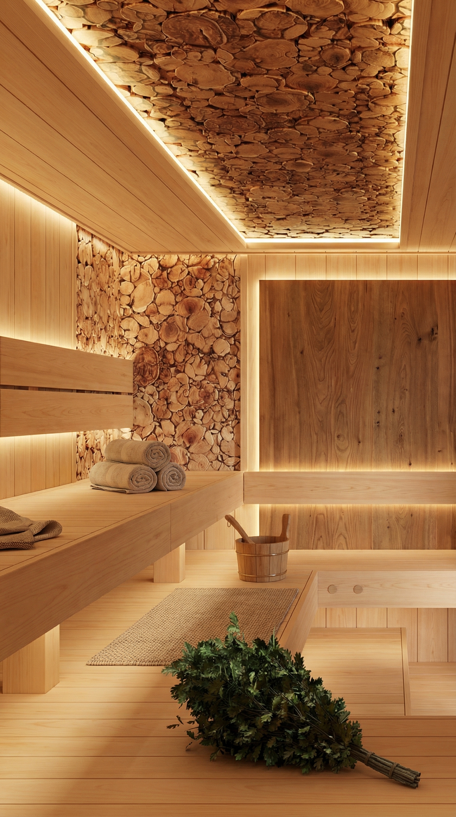 Дизайн ванной в стиле Japandi — фото интерьера от нейросети RoomGPT