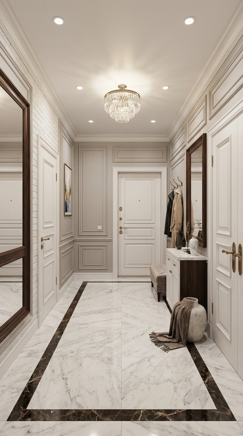 Дизайн интерьера в стиле Классика — Прихожая от нейросети RoomGPT