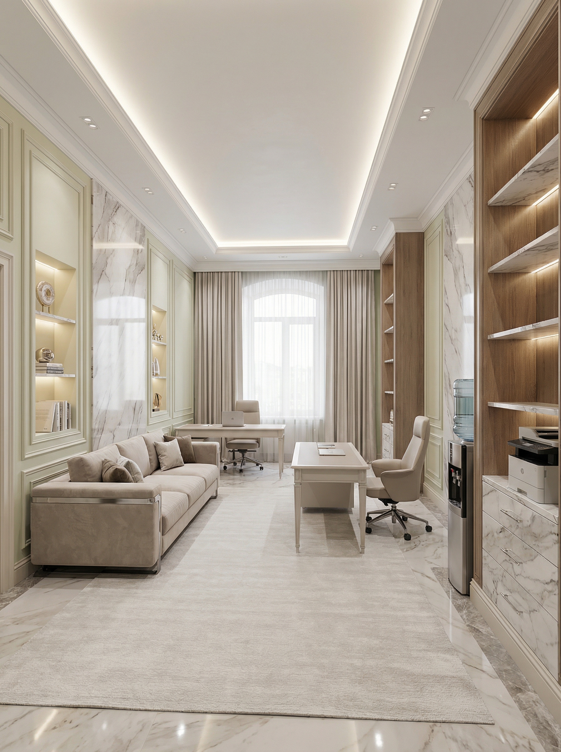 Дизайн гостиной в стиле Классика — фото интерьера от нейросети RoomGPT