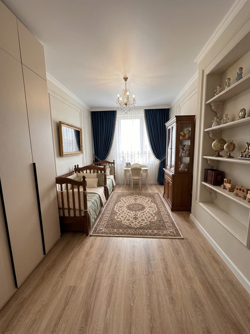 Дизайн интерьера в стиле Классика — Гостиная от нейросети RoomGPT