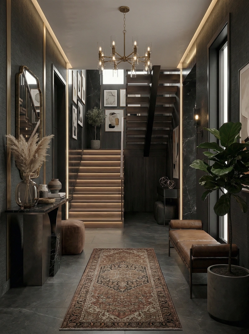 Дизайн интерьера в стиле Эклектика — Прихожая от нейросети RoomGPT