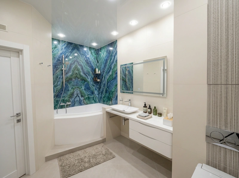 Дизайн ванной в стиле Минимализм — фото интерьера от нейросети RoomGPT