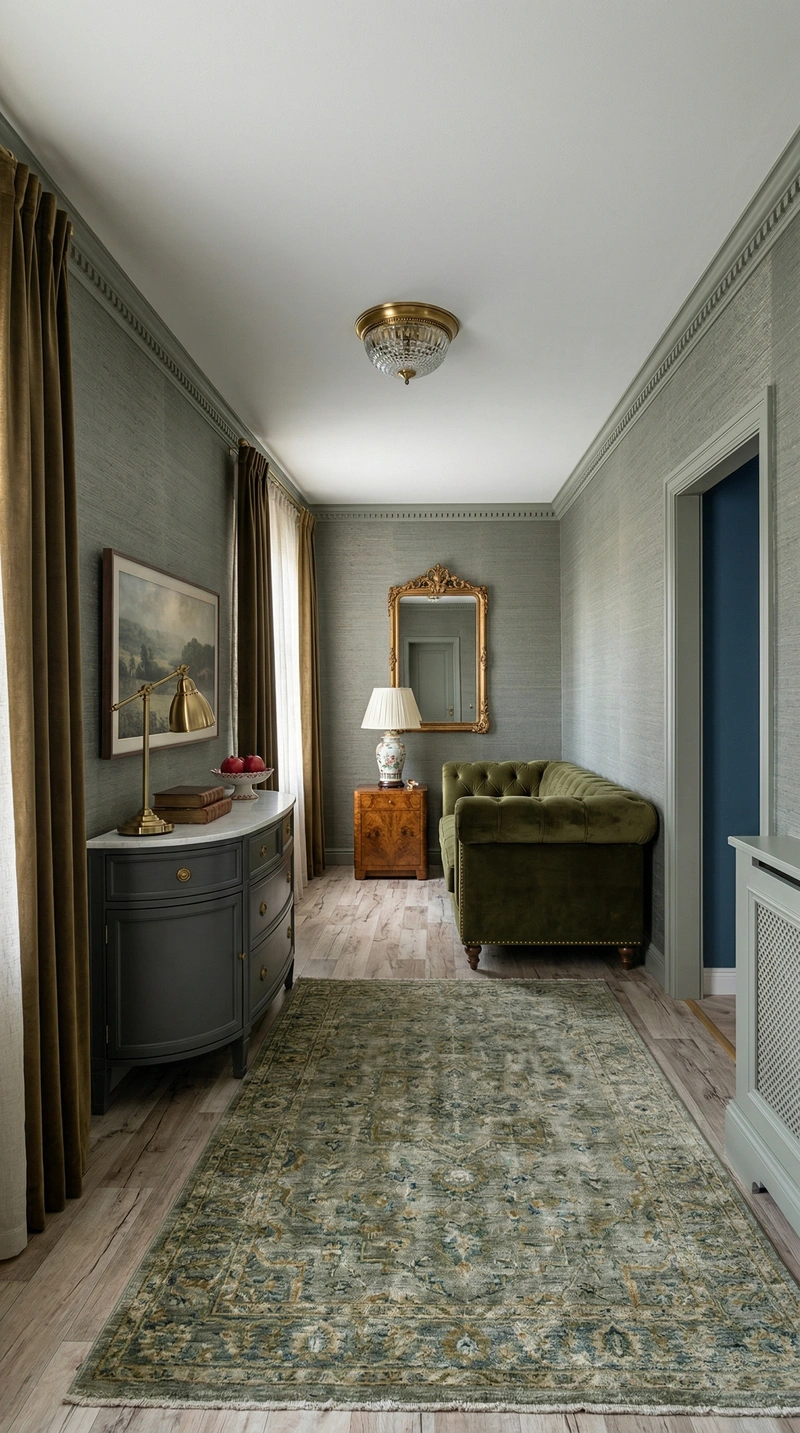 Дизайн гостиной в стиле Классика — фото интерьера от нейросети RoomGPT