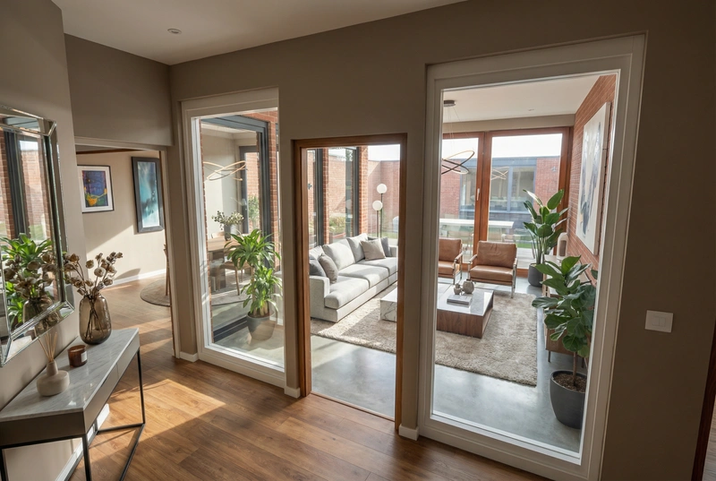 Дизайн интерьера в стиле Контемпорари — Гостиная от нейросети RoomGPT