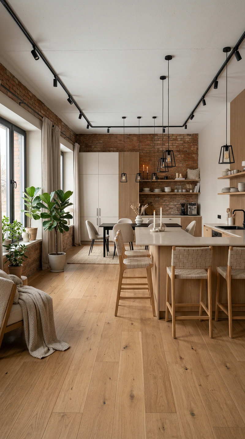 Дизайн интерьера в стиле Хюгге — Кухня от нейросети RoomGPT