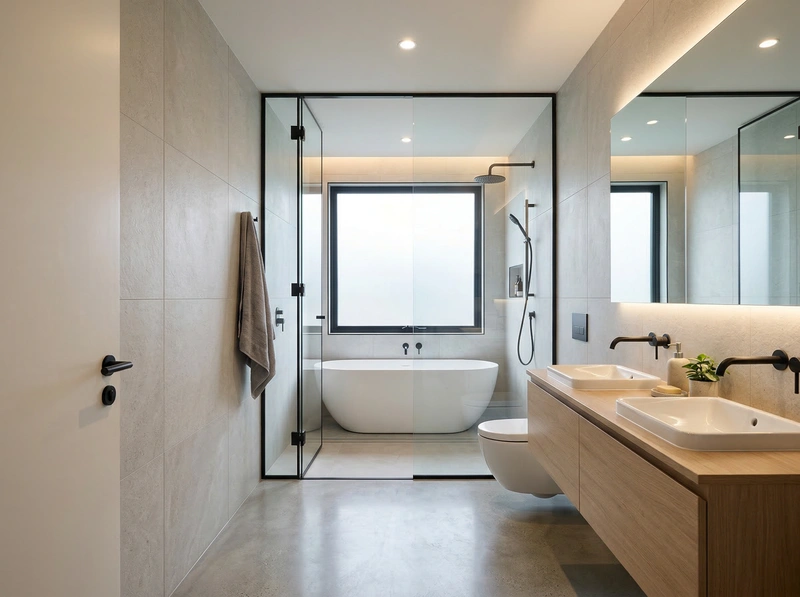 Дизайн интерьера в стиле Минимализм — Ванная от нейросети RoomGPT