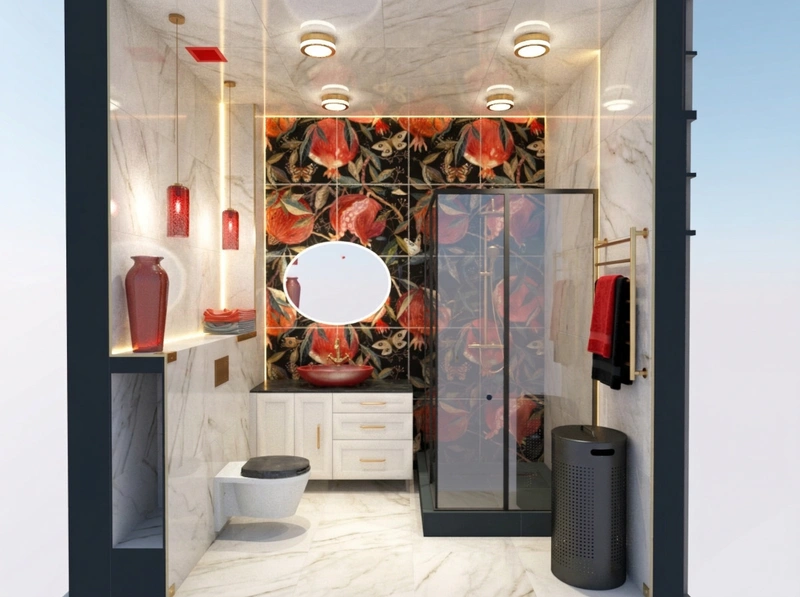 Дизайн интерьера в стиле Неоклассика — Ванная от нейросети RoomGPT