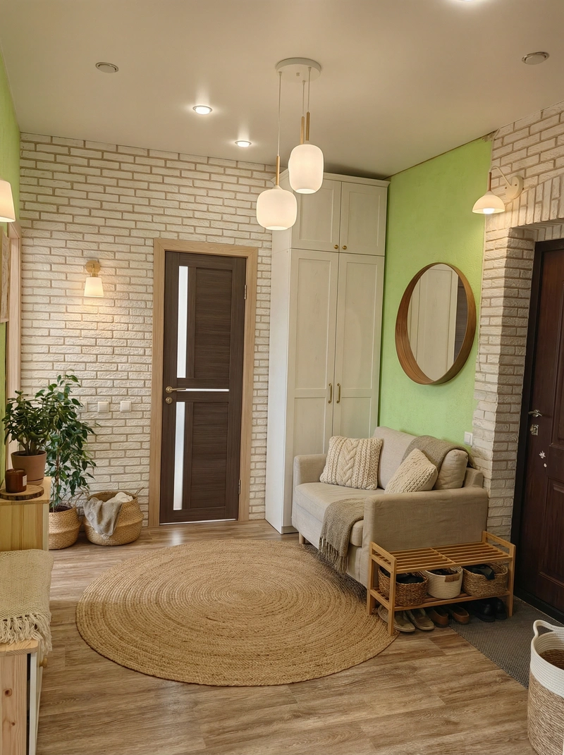 Дизайн интерьера в стиле Хюгге — Прихожая от нейросети RoomGPT