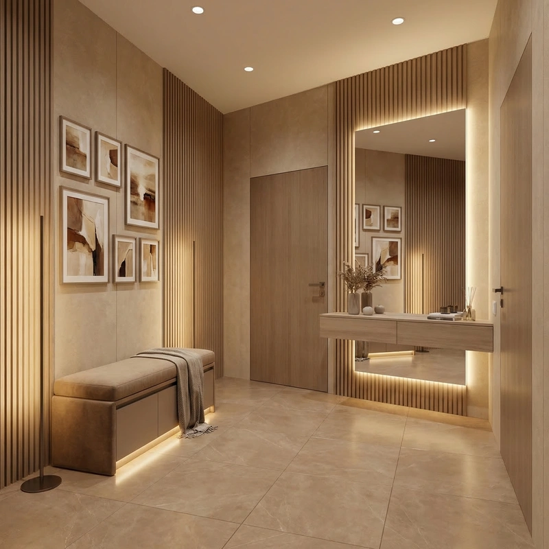 Дизайн интерьера в стиле Минимализм — Прихожая от нейросети RoomGPT