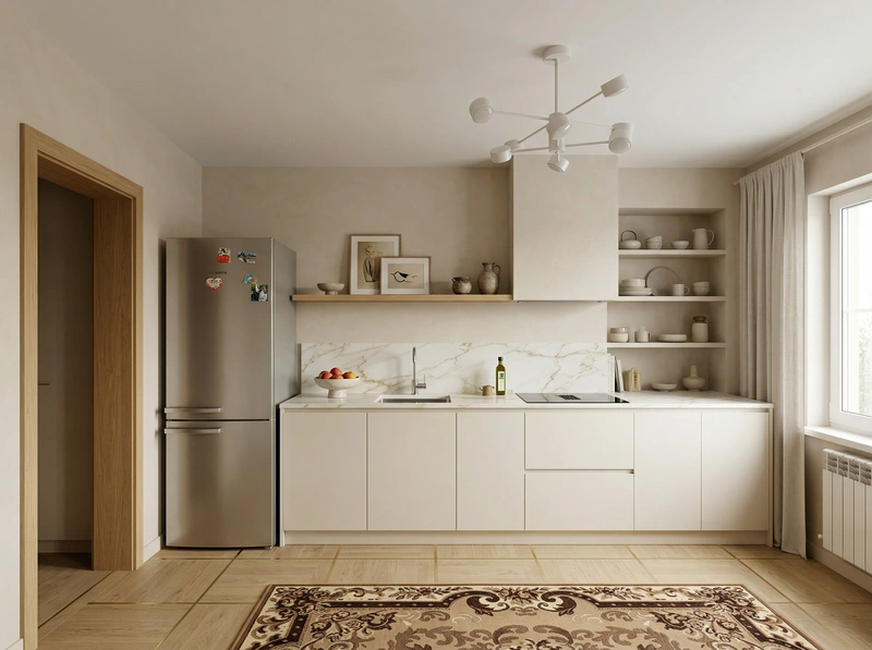 Дизайн интерьера в стиле Классика — Кухня от нейросети RoomGPT