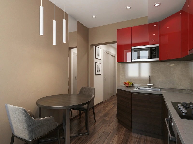 Дизайн интерьера в стиле Минимализм — Кухня от нейросети RoomGPT