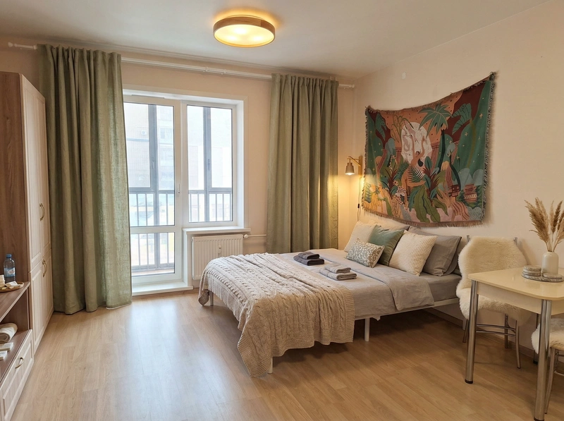 Дизайн интерьера в стиле Хюгге — Гостиная от нейросети RoomGPT