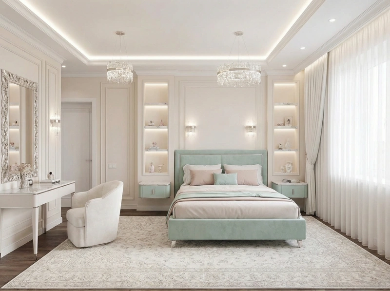 Дизайн детской в стиле Классика — фото интерьера от нейросети RoomGPT