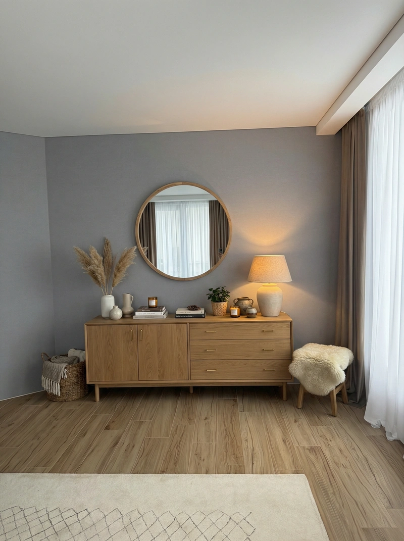 Дизайн интерьера в стиле Хюгге — Спальня от нейросети RoomGPT