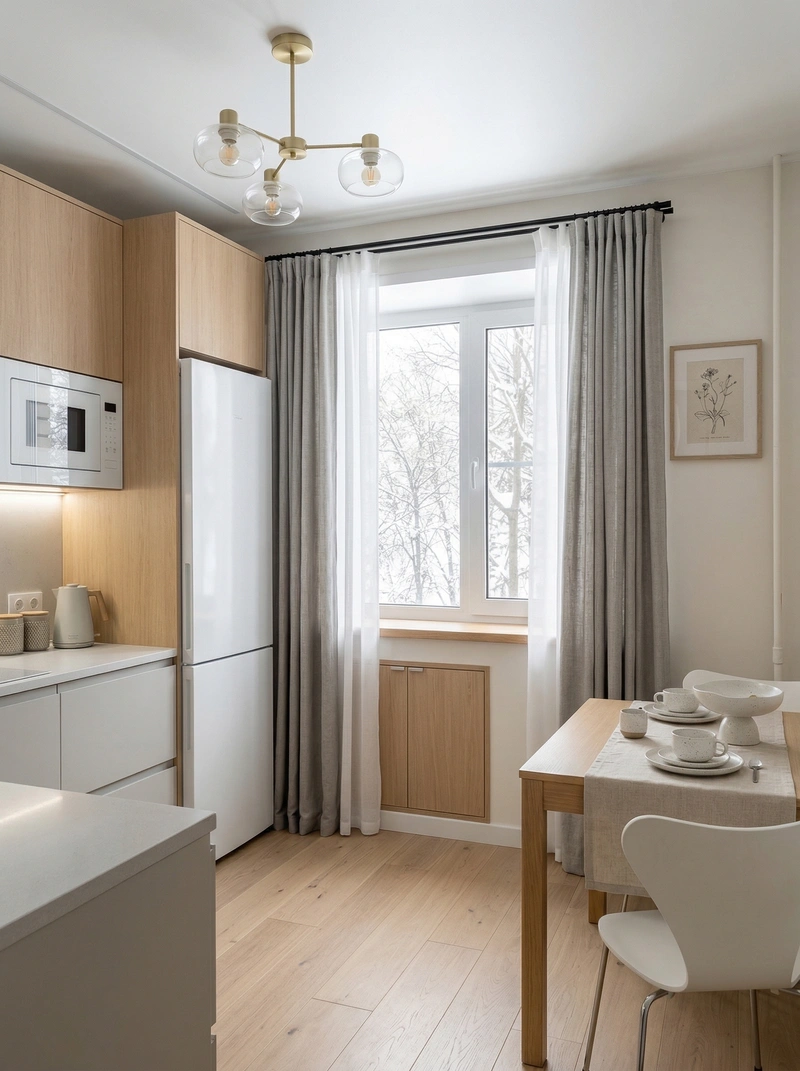 Дизайн гостиной в стиле Сканди — фото интерьера от нейросети RoomGPT