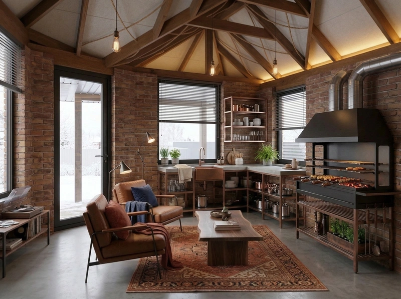 Дизайн гостиной в стиле Контемпорари — фото интерьера от нейросети RoomGPT