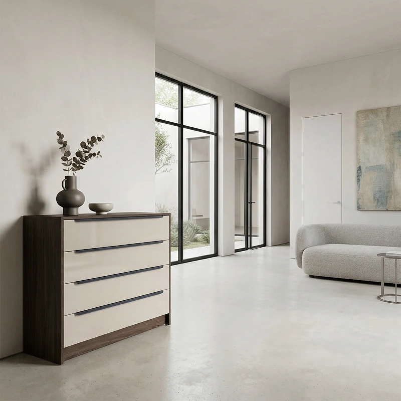 Дизайн интерьера в стиле Минимализм — Гостиная от нейросети RoomGPT