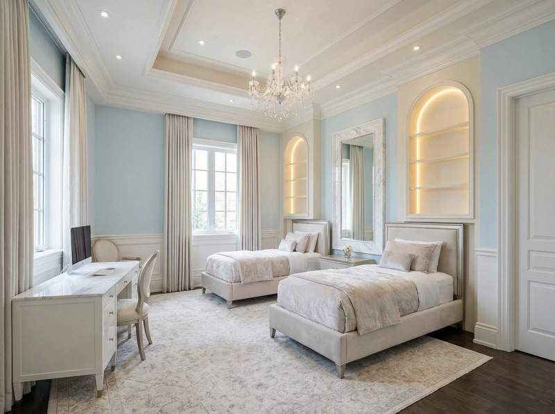 Дизайн детской в стиле Классика — фото интерьера от нейросети RoomGPT