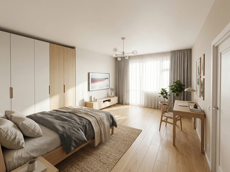 Дизайн гостиной в стиле Сканди — фото интерьера от нейросети RoomGPT