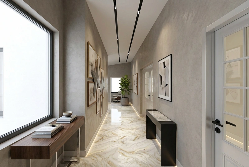 Дизайн интерьера в стиле Контемпорари — Прихожая от нейросети RoomGPT