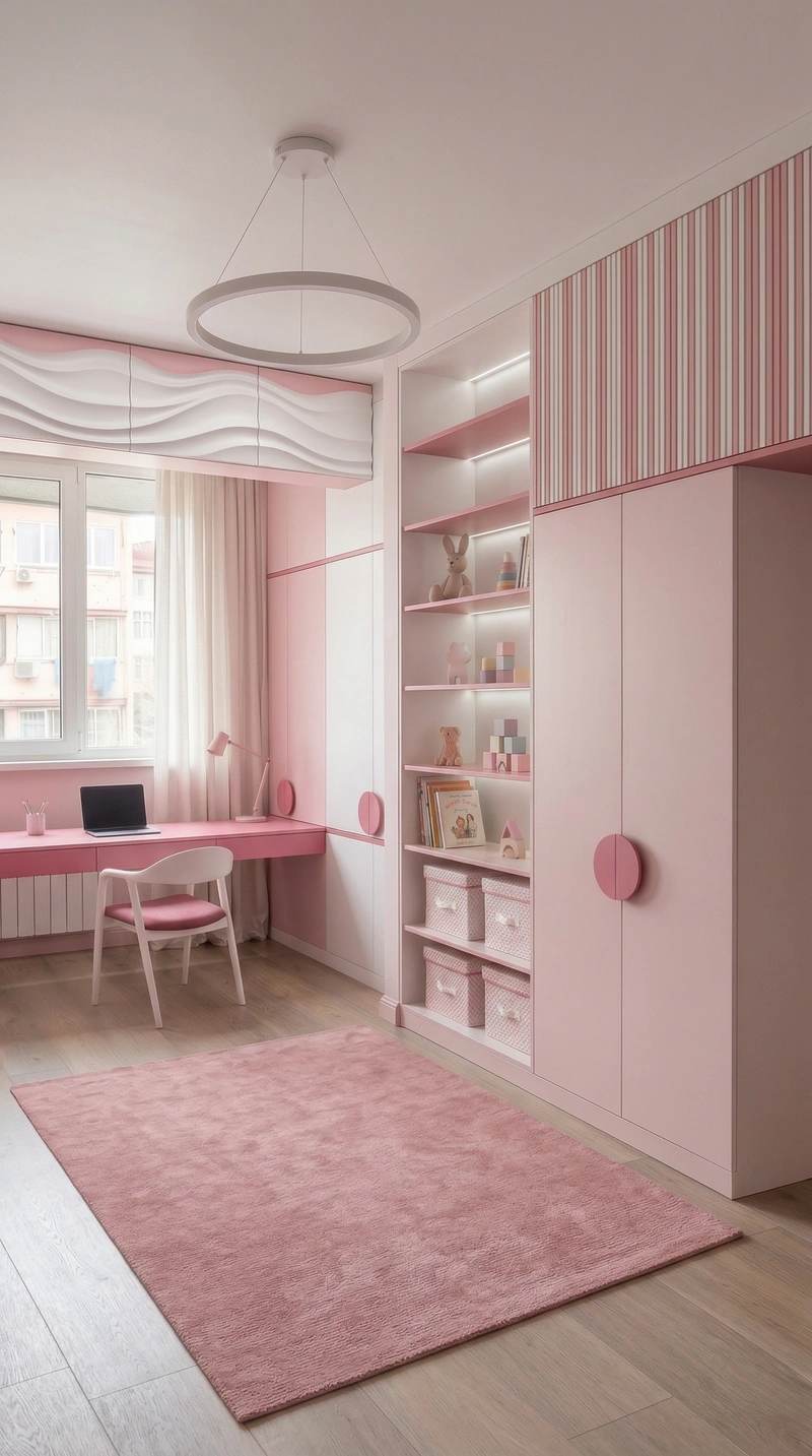 Дизайн детской в стиле Минимализм — фото интерьера от нейросети RoomGPT